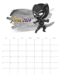 Calendário abril 2024